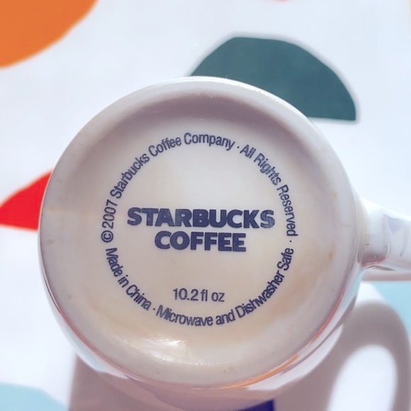 2007 Starbucks Coffee White Mug Cup Green Siren Mermaid Retired Logo 10.… - Picture 5 of 6